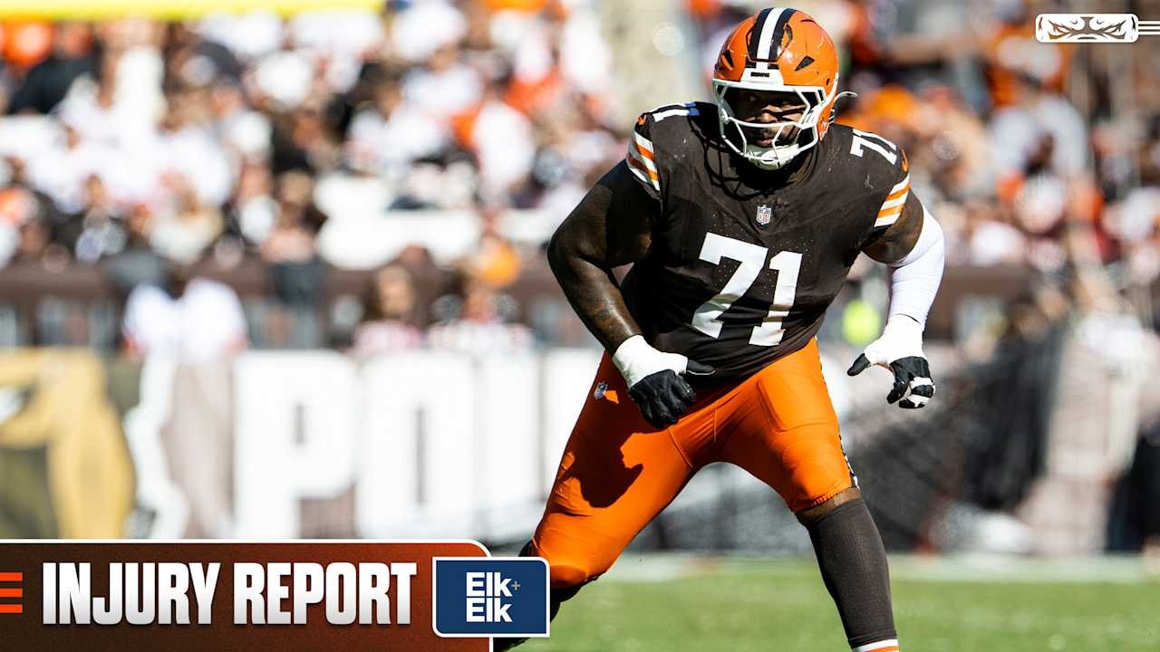 Browns list Tytus Howard as questionable for Week 8 vs. Steelers, with three players on the injury report