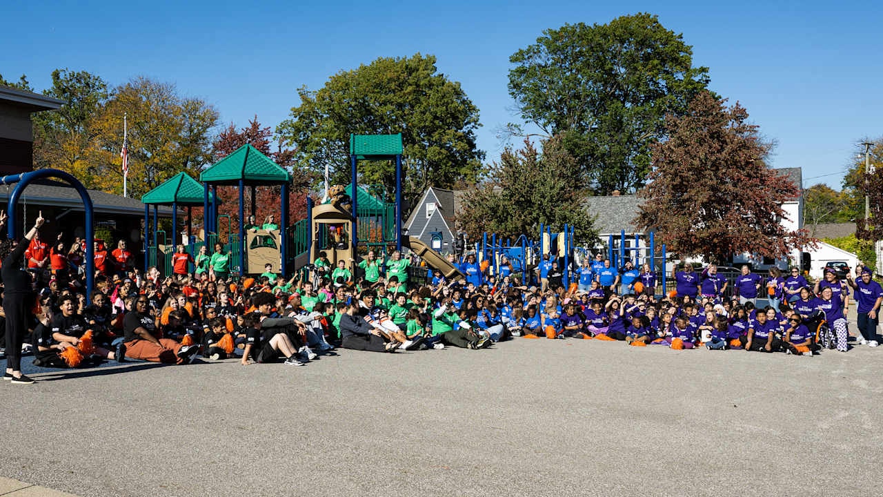 Browns bring Ron Clark Academy “House System” to Riverside School to tackle chronic absenteeism