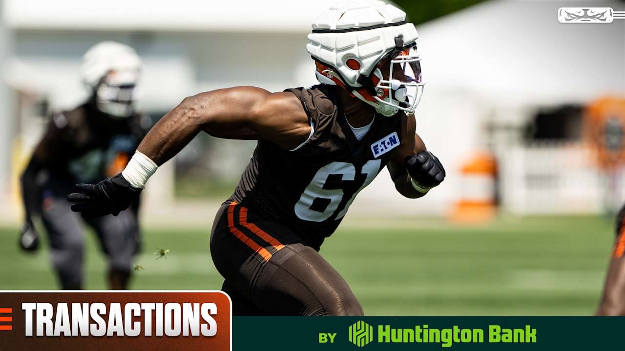 Browns make roster cuts, waive DE Benton Whitley and Brenden Bates off injured reserve