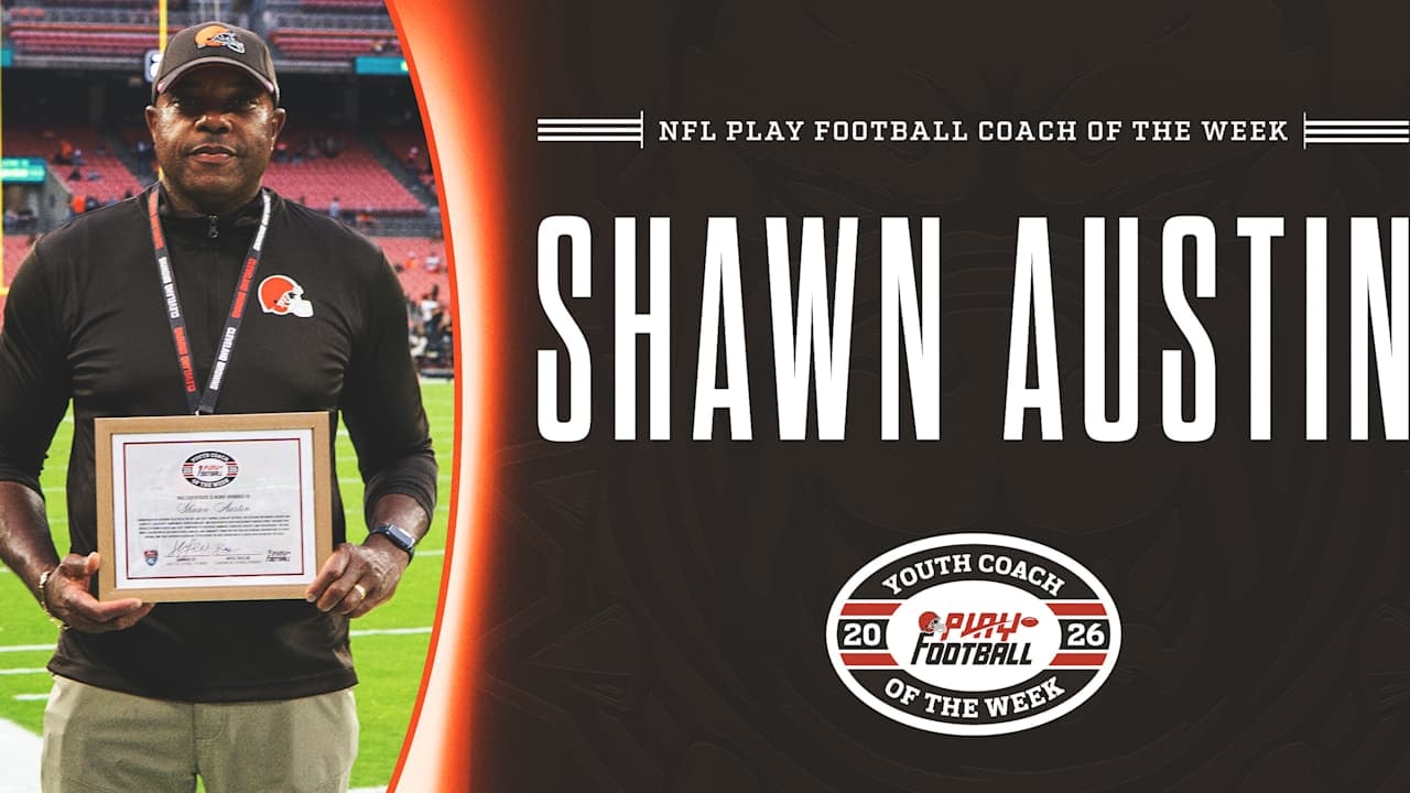 Browns recognize Coach Shawn Austin as AYF x NFL Play Football Coach of the Week