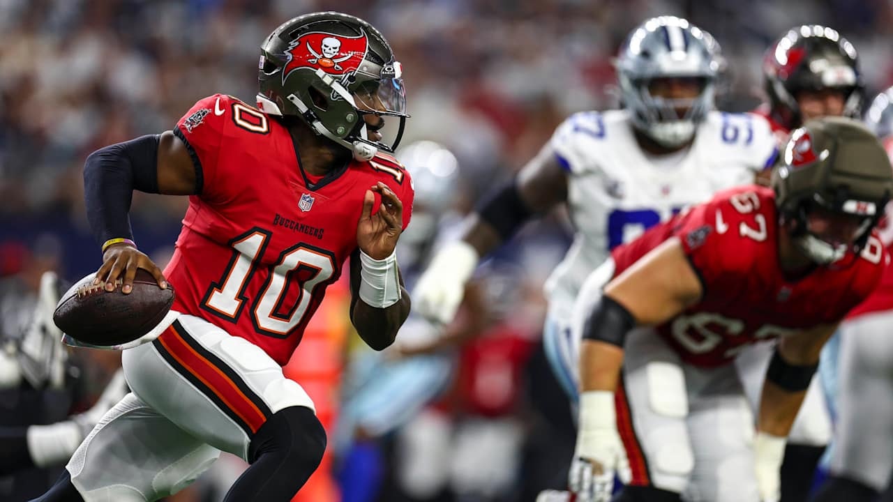 Buccaneers ground game powers Jalon Daniels to first NFL win in prime-time at Dallas