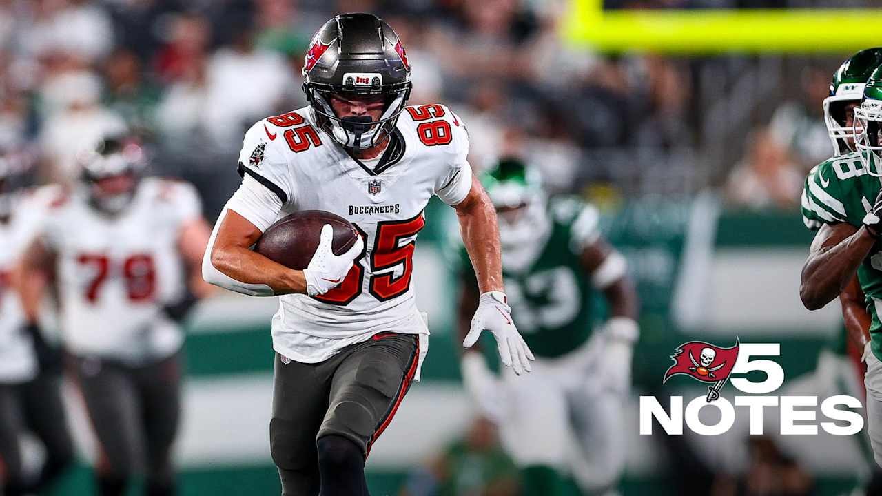 Bucs open preseason with 24-16 win at Jets, Ayden Garnes scores on 47-yard interception return