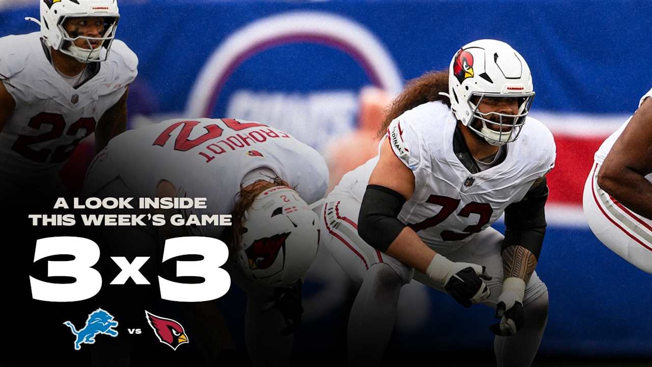 Cardinals-Lions Week 5: Arizona’s “3x3” preview tees up three keys at State Farm Stadium
