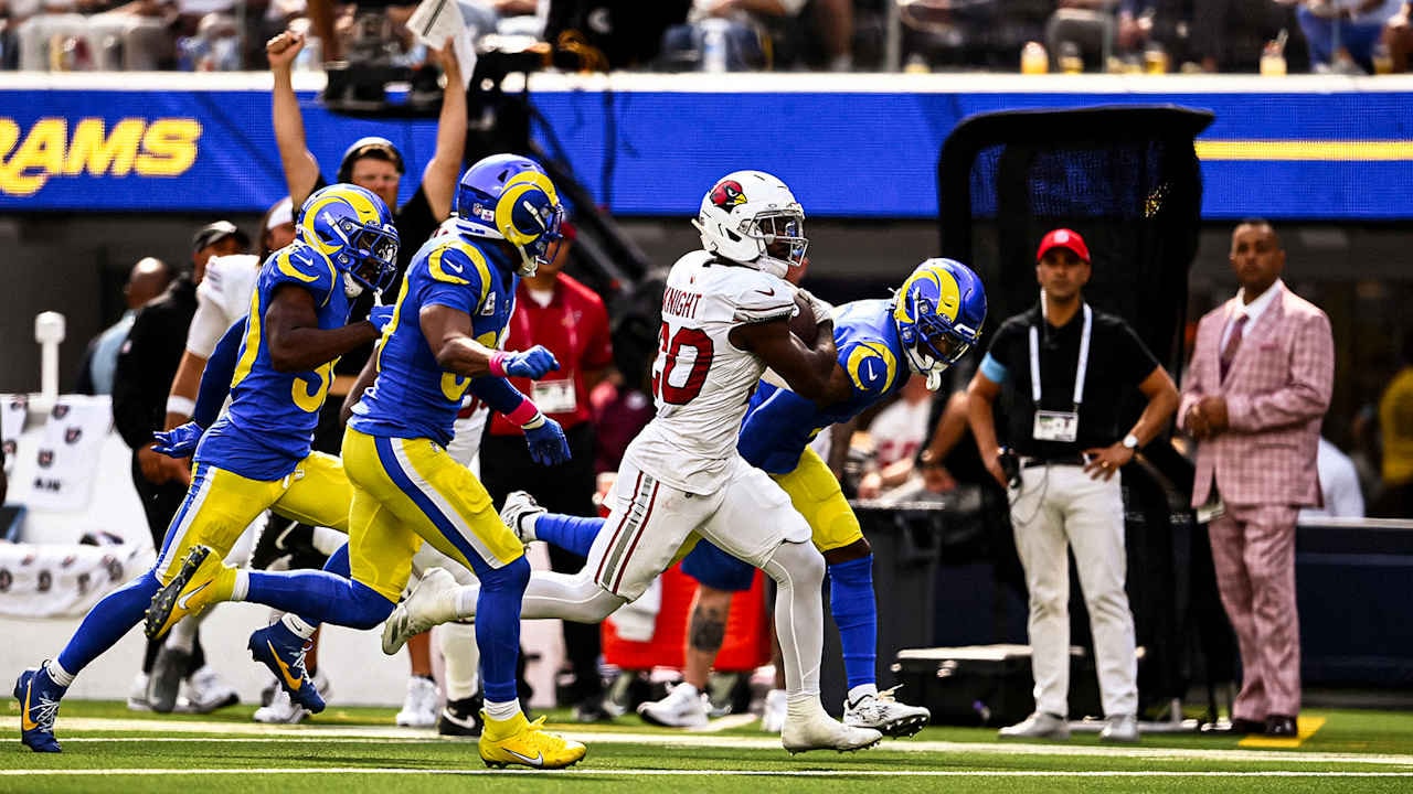 Cardinals’ defensive dominance and Bam Knight’s spark stun the Rams, 18-16, in Los Angeles
