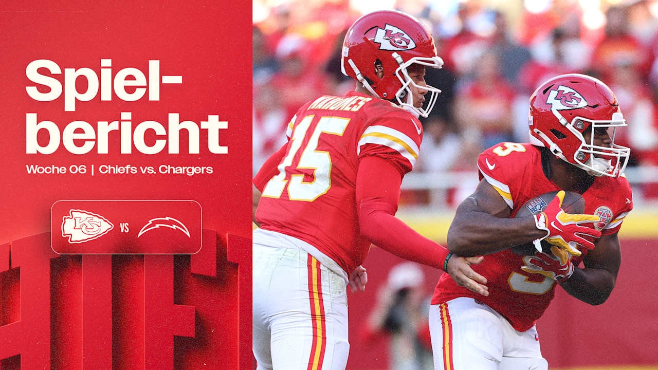 Chiefs schlagen Chargers 22:6 und bleiben weiter ohne Niederlage