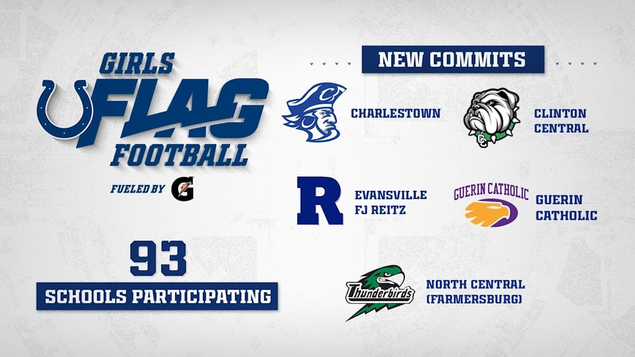 Indy Colts “Road to 100” tops 93 schools as girls high school flag football momentum builds in Indiana