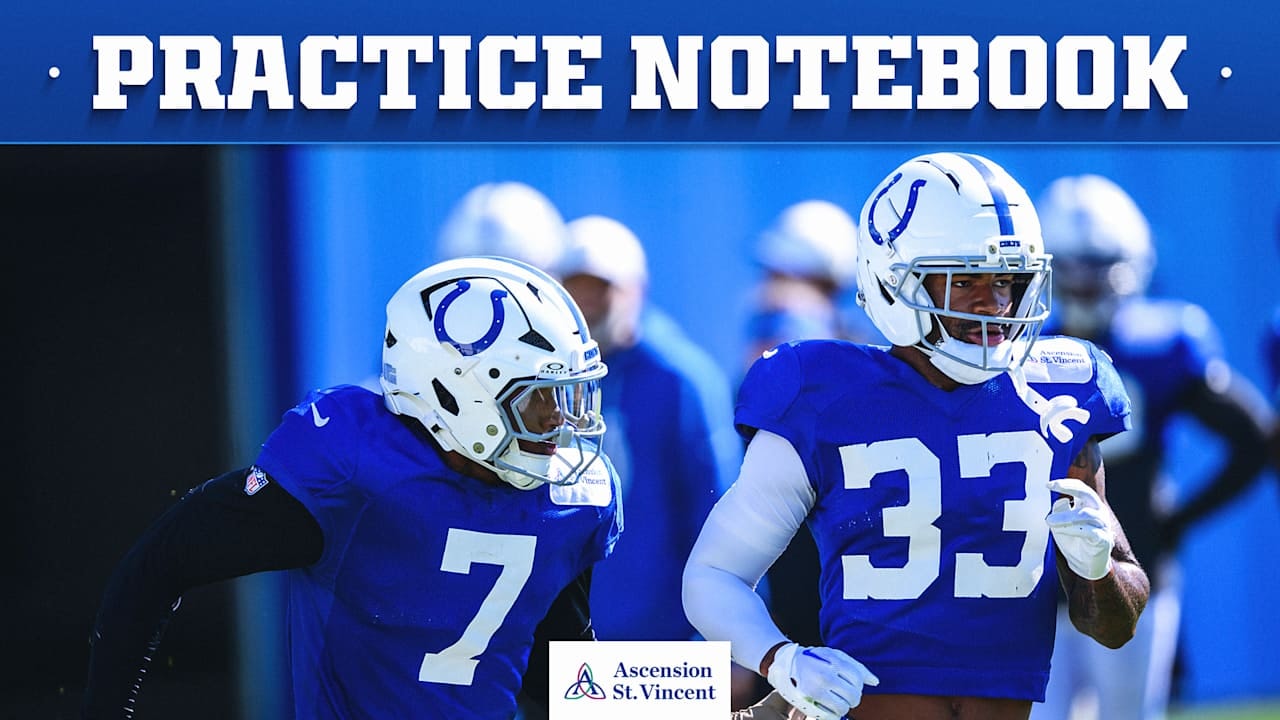 Colts practice notebook: Tanor Bortolini returns as hamstring and ribs concerns keep key players sidelined