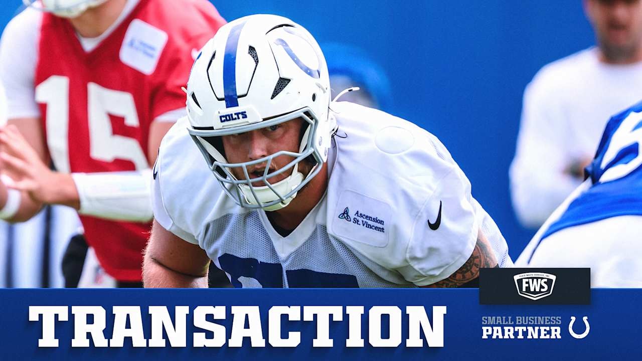 Colts sign tackle Luke Tenuta to the practice squad