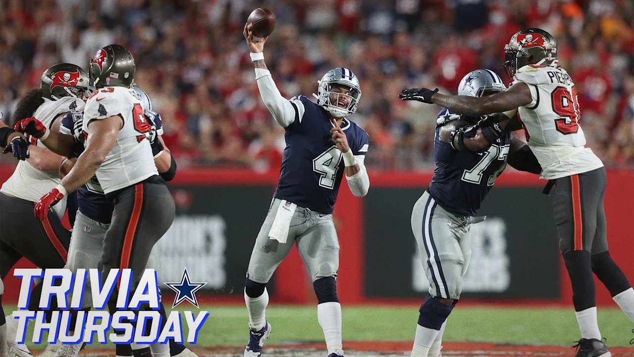 Trivia Thursday: Cowboys’ Buccaneers matchup comes with an unusual calendar note