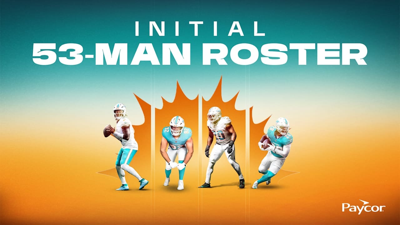 Dolphins finalize initial 53-man roster for 2026 ahead of NFL roster deadline