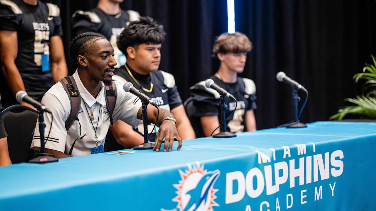 Miami Dolphins Bring High School Football Community Together at 100-Program Media Day at Hard Rock Stadium