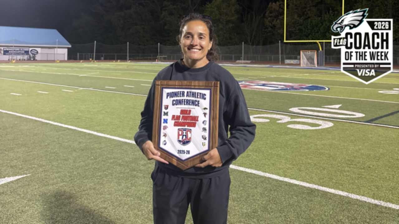 Marisa Moley named Eagles Girls Flag Football Coach of the Week at Spring-Ford