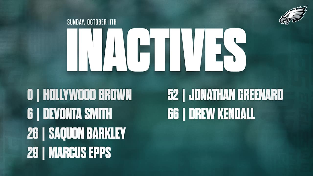 Jonathan Greenard among Eagles inactive list for London matchup at Jaguars
