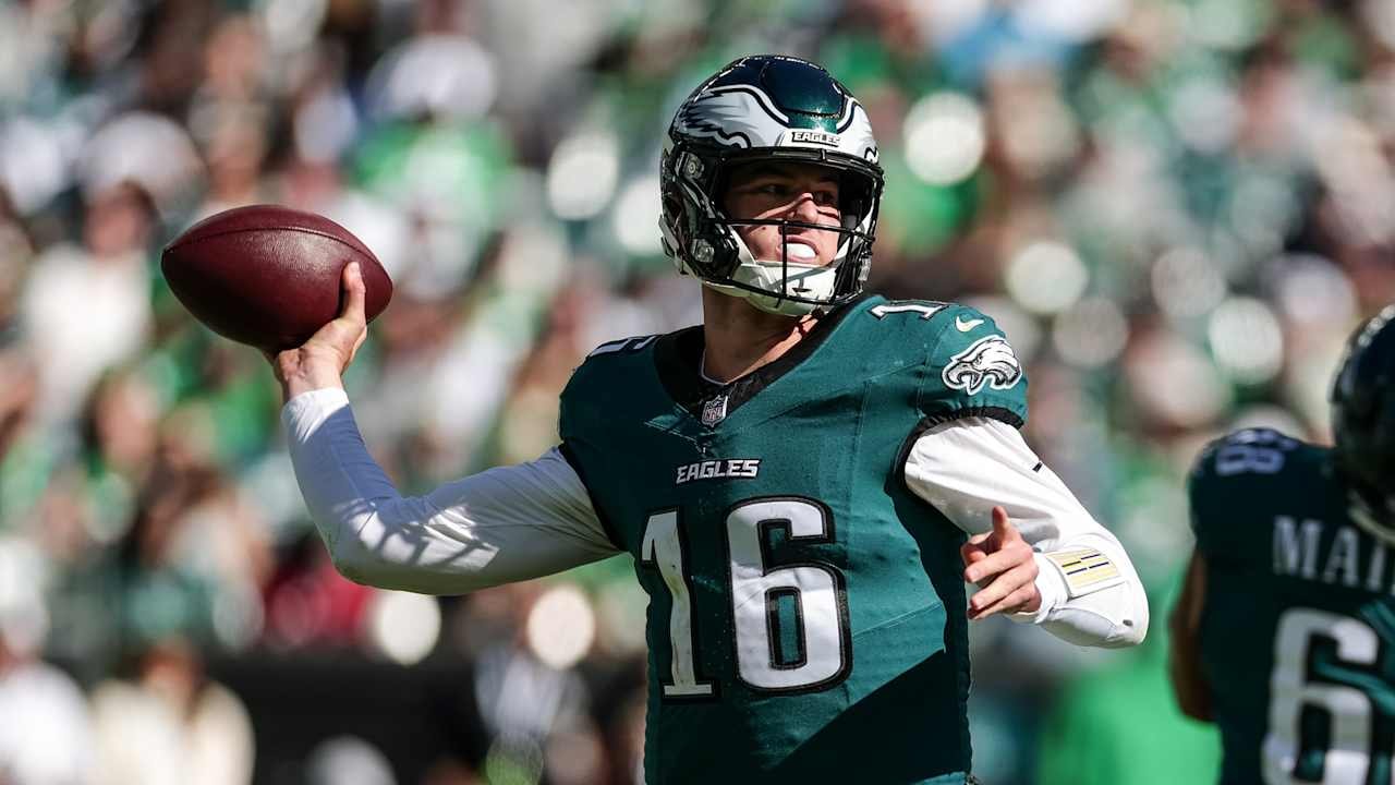 Eagles look to Tanner McKee’s early sample as offense tries to build after Panthers loss