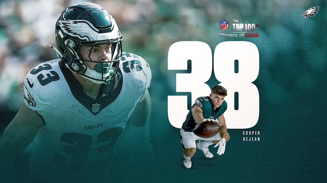 Cooper DeJean lands at No. 38 as NFL unveils Top 100 Players of 2026 list