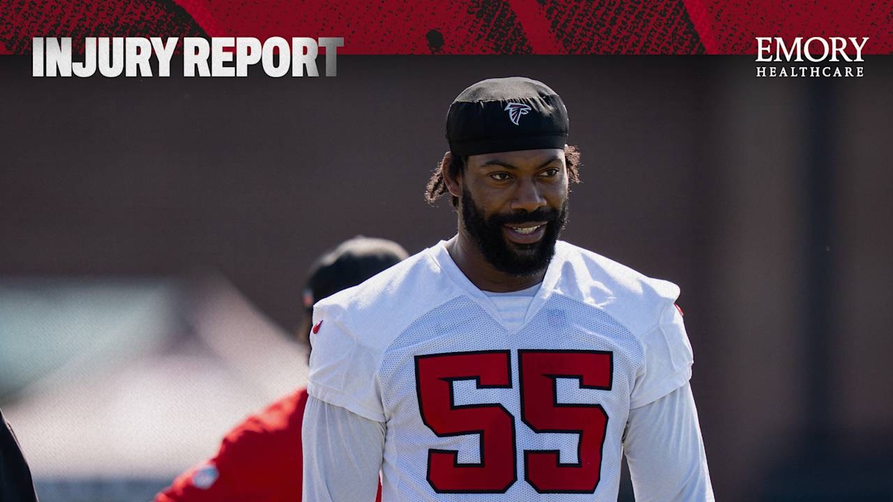 Za’Darius Smith clears concussion protocol, remains limited with a neck injury for Falcons