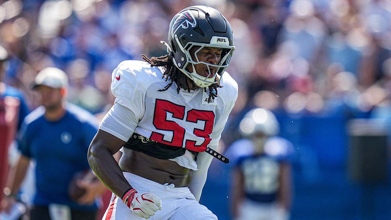 Kendal Daniels finding his voice as Falcons’ first camp practices wind down