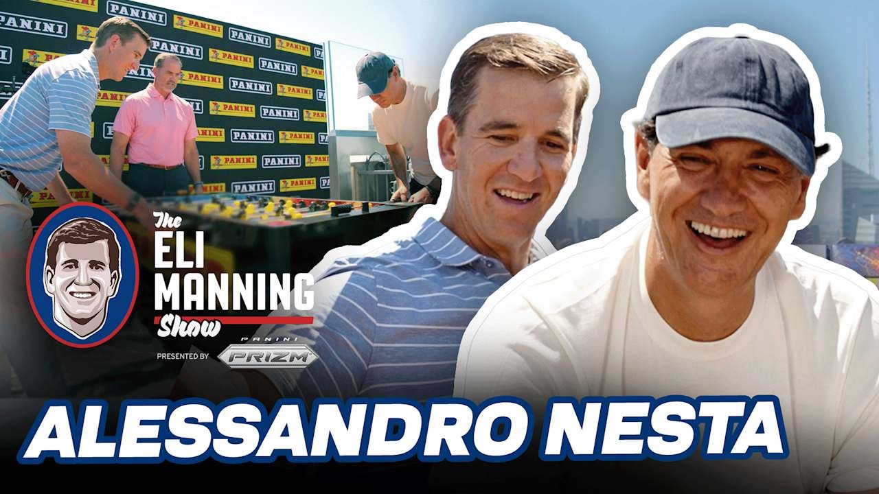 Eli Manning Takes Foosball Battle to Top of the Rock With Italy Legend Alessandro Nesta
