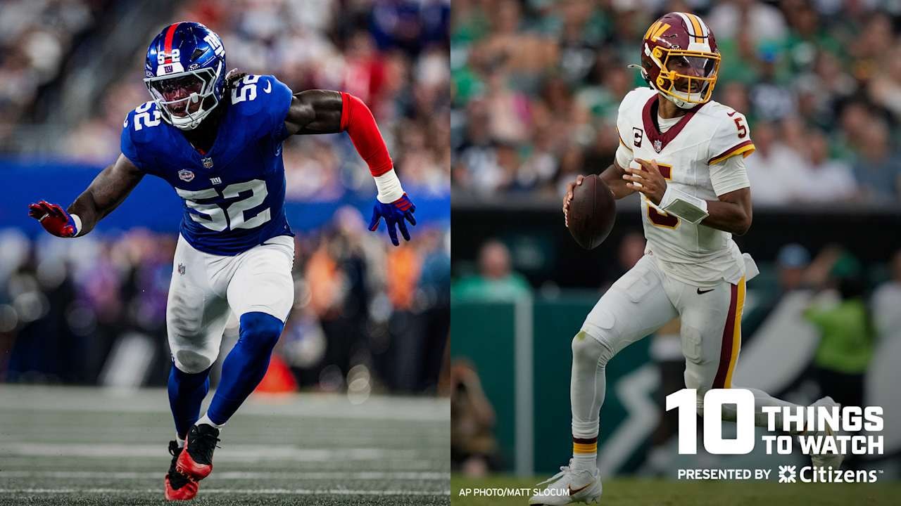 Giants-Commanders: 10 things to watch in a Week 5 clash at Northwest Stadium