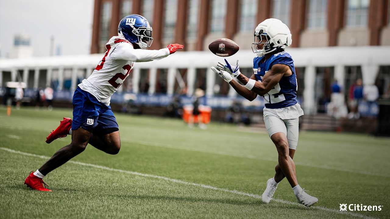 Giants practice report: East Rutherford heat, 12th camp session in the shells