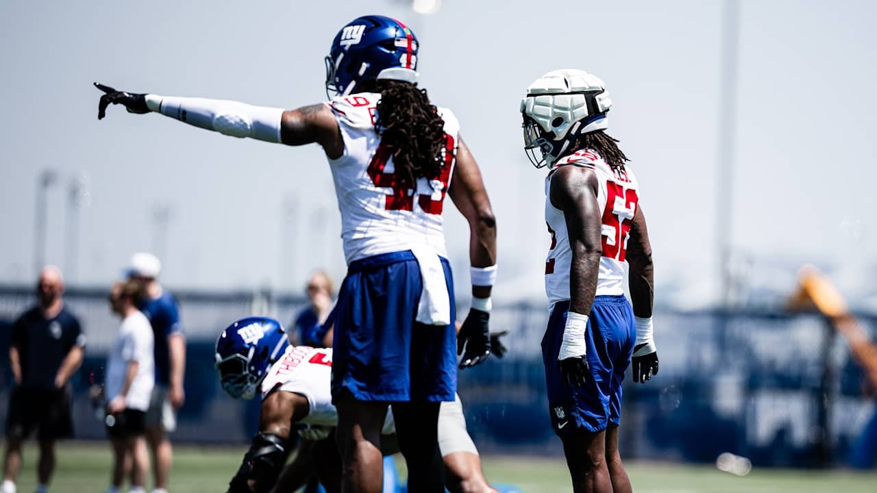 Giants’ linebacker front grows steeper as Tremaine Edmunds and Arvell Reese settle into the same unit