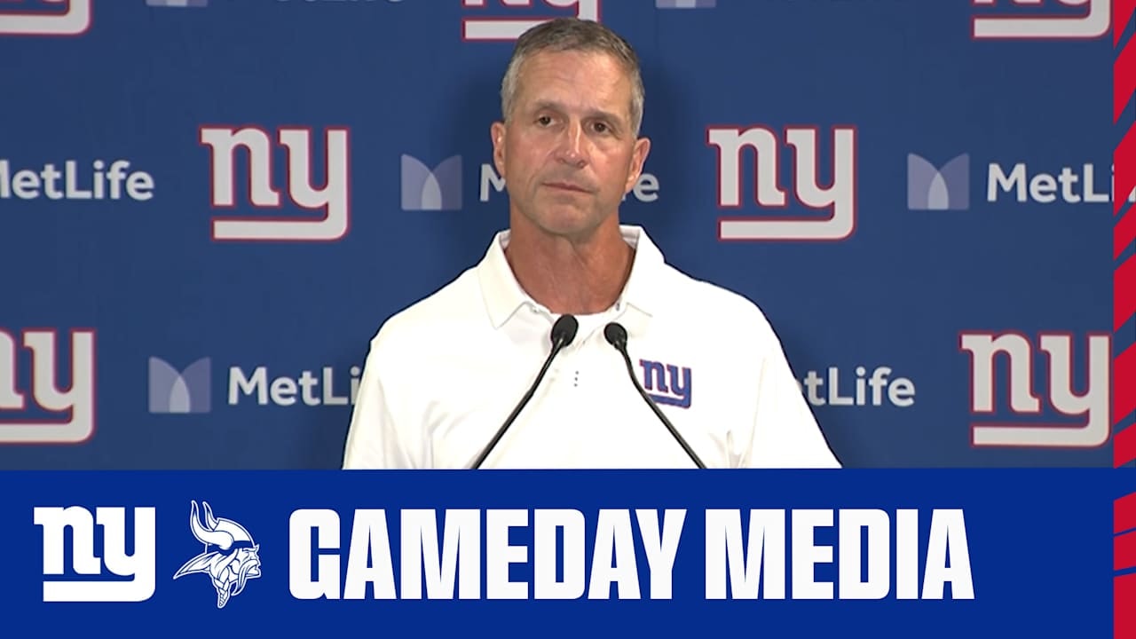 Giants coach John Harbaugh after preseason opener: “We’ll learn a lot from that game”