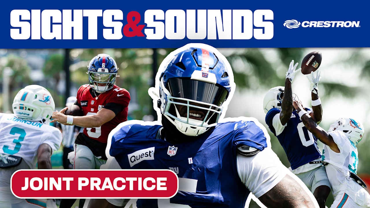 Giants and Dolphins trade “sights & sounds” as joint practice energizes Miami camp week