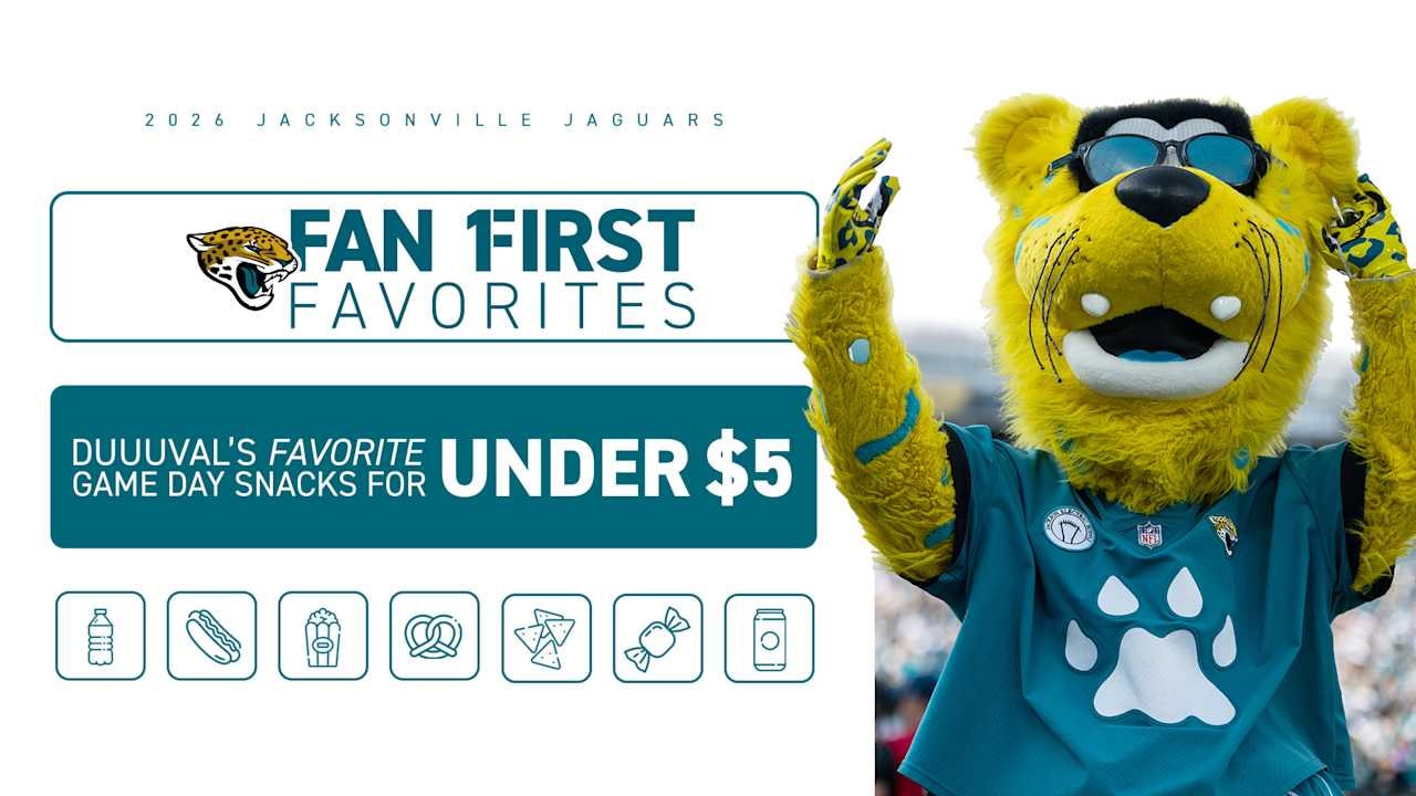 Jaguars roll out “Fan First Favorites” $4.99 value menu for 2026 season at EverBank Stadium