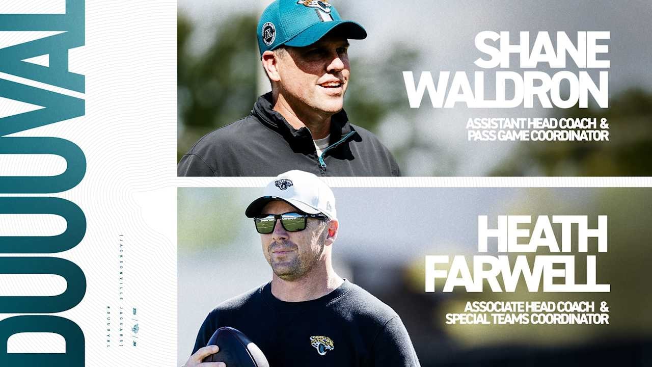 Jaguars promote Shane Waldron and Heath Farwell to expanded coaching roles