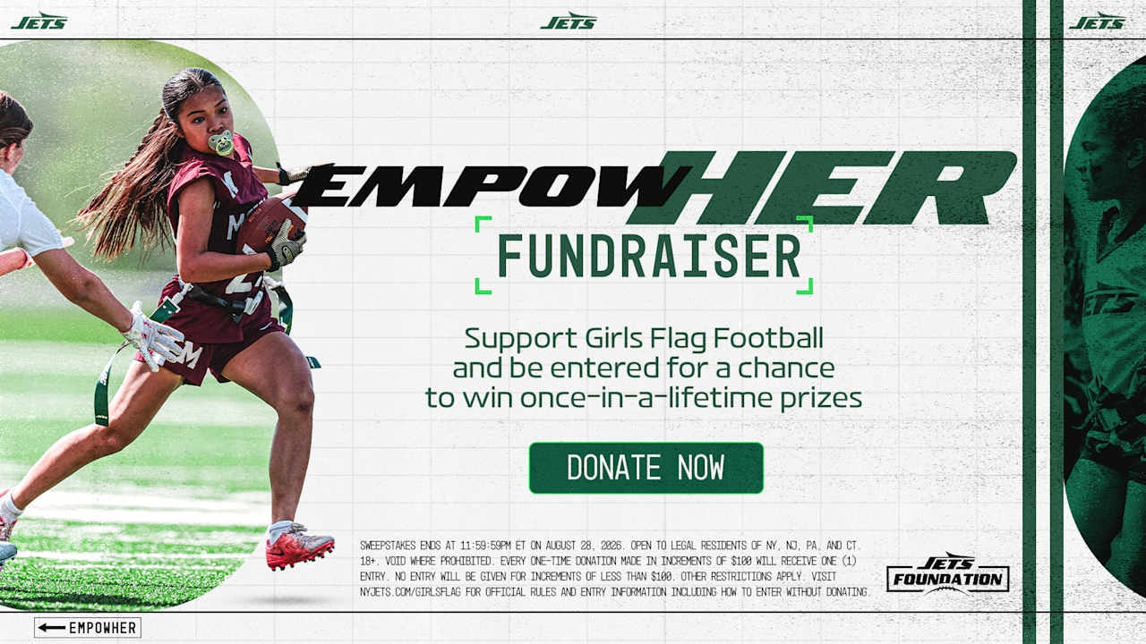 Jets launch EmpowHER fundraiser to support girls flag football with exclusive prizes