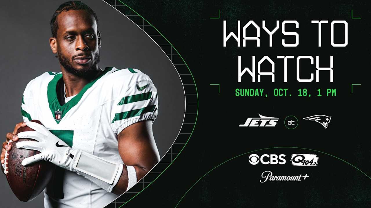 Jets at Patriots: How to watch, stream and listen to Week 6 AFC East matchup