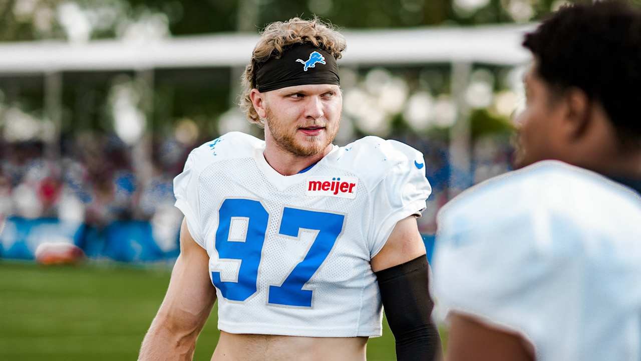 Camp Notes: Lions build chemistry around Aidan Hutchinson’s intensity, with “the Hutch rule” taking hold at practice