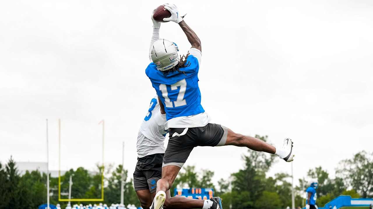 Lions camp on Day 13 turns into a wide receiver audition, with WR spots framed as a near “all-out” battle