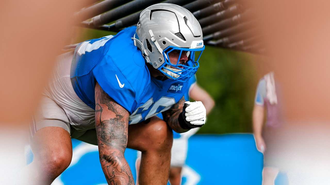 Lions camp notes: Tate Ratledge says the NFL still moves too fast, but he is adjusting