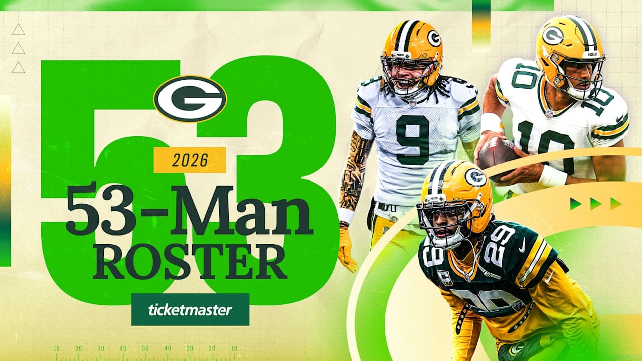 Packers trim to 53, keeping six receivers and seven defensive linemen for their 2026 opening roster