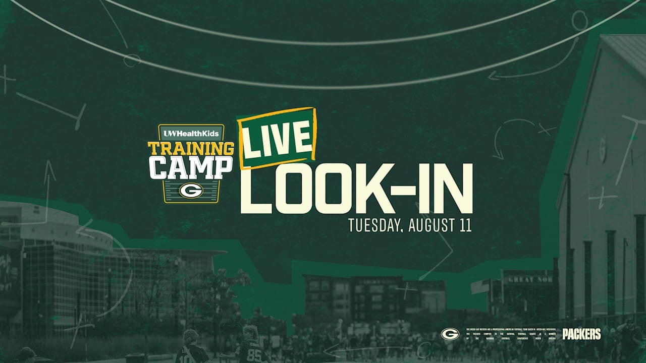 Live Look-In: Packers Training Camp, August 11 as a wide receiver returns with renewed purpose