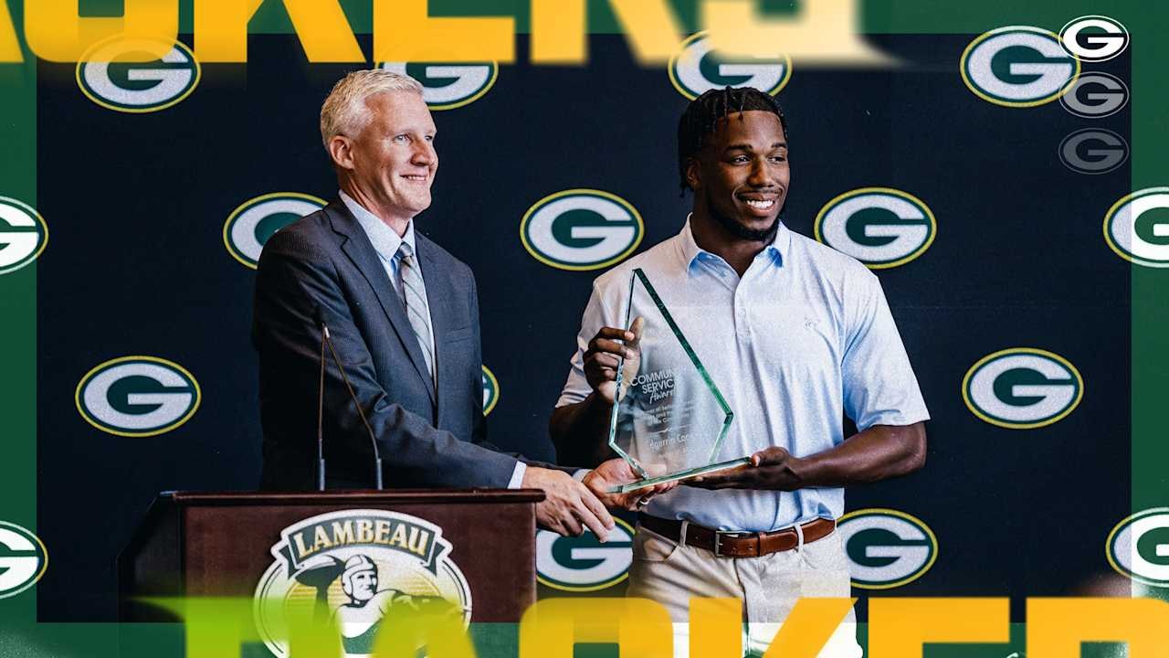 Packers linebacker Edgerrin Cooper honored as 2026 community service award winner