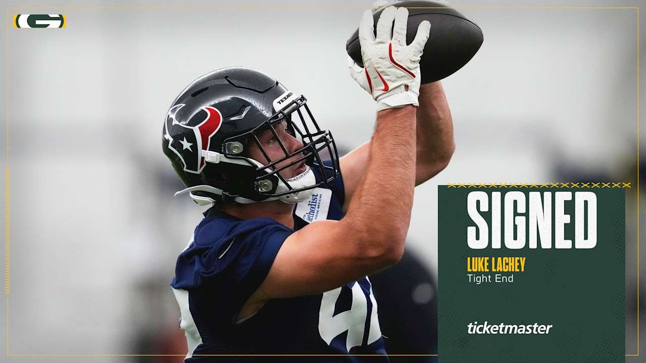 Packers make move in tight end room, sign Luke Lachey and release Jakobie Keeney-James