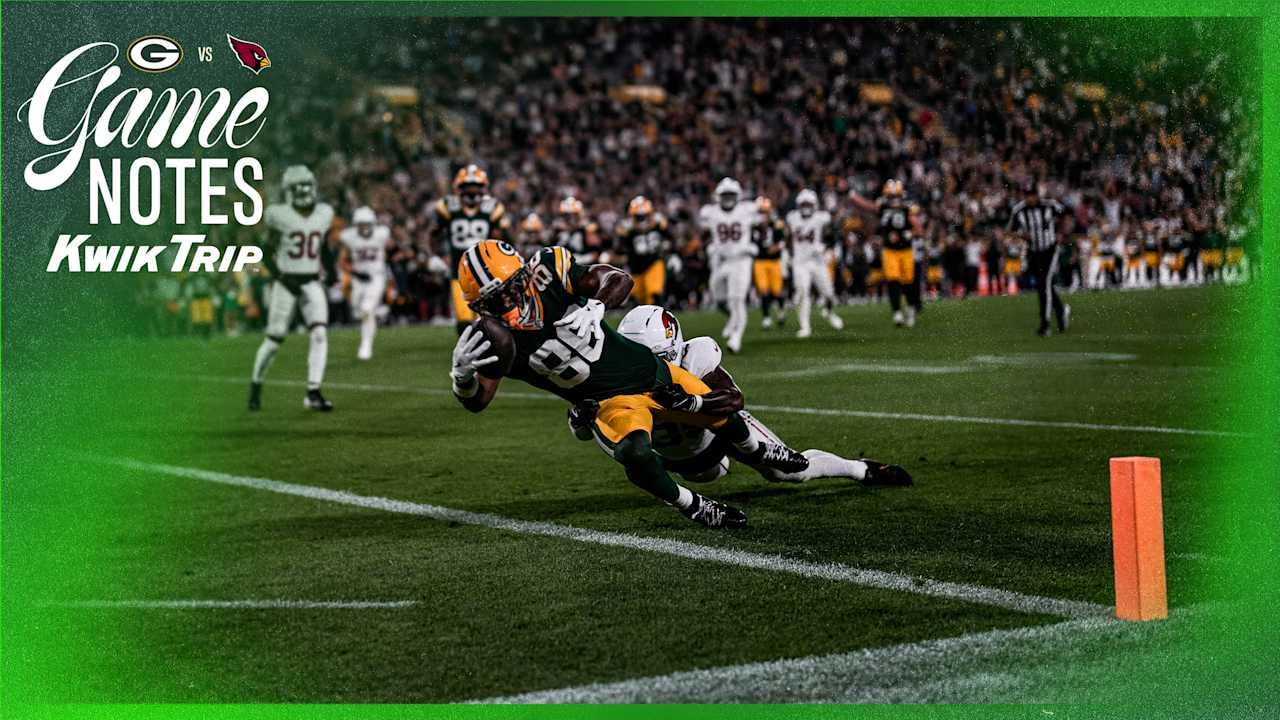 Kisean Johnson gets his Lambeau Field moment in Packers game notes ahead of Week 3