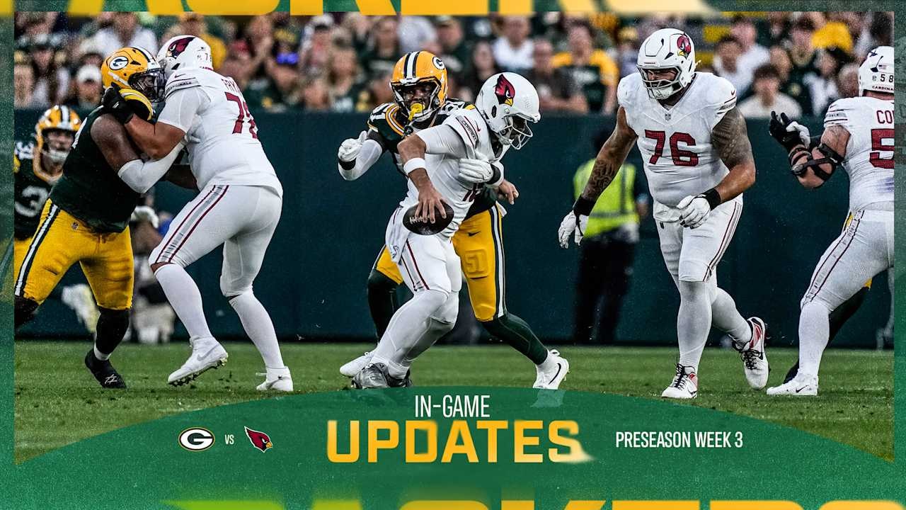 Packers and Cardinals even at 3 after first quarter in Green Bay preseason matchup
