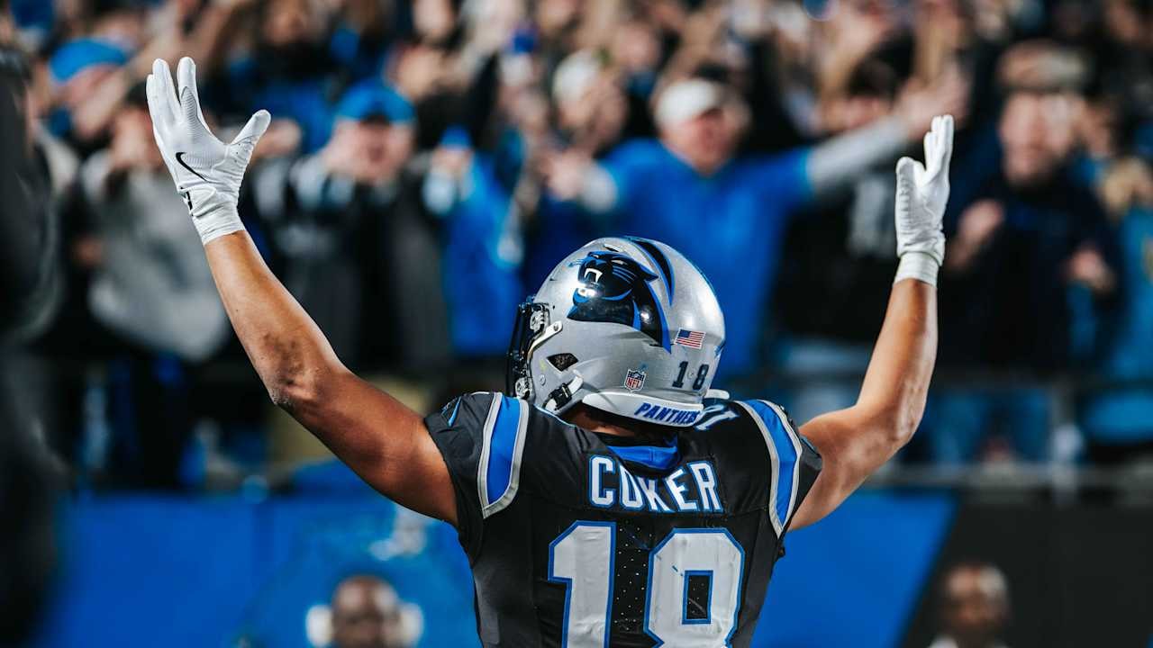 Panthers agree to three-year extension with receiver Jalen Coker through 2029, per team report