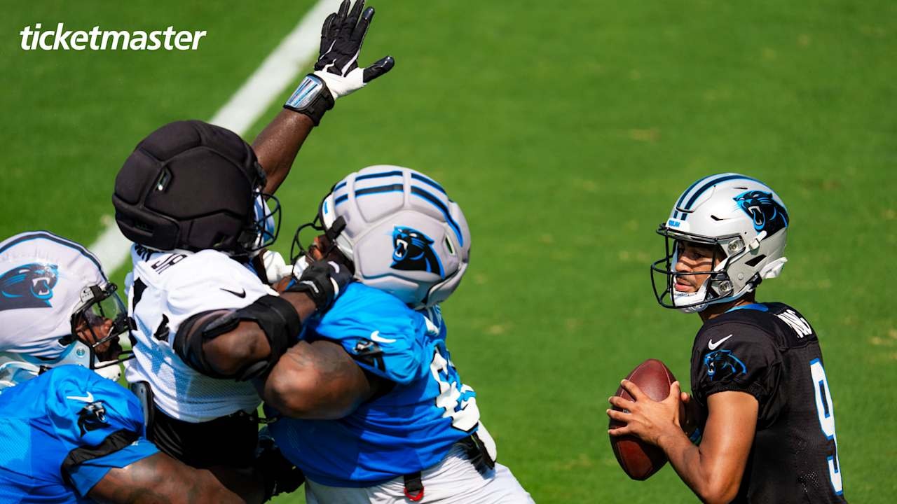 Joint practice observations: Texans’ pass rush gives Panthers offense a tough day