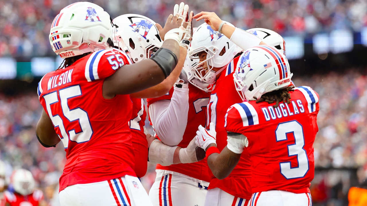 Drake Maye posts five total touchdowns as Patriots snap Raiders skid in Week 5 game notes