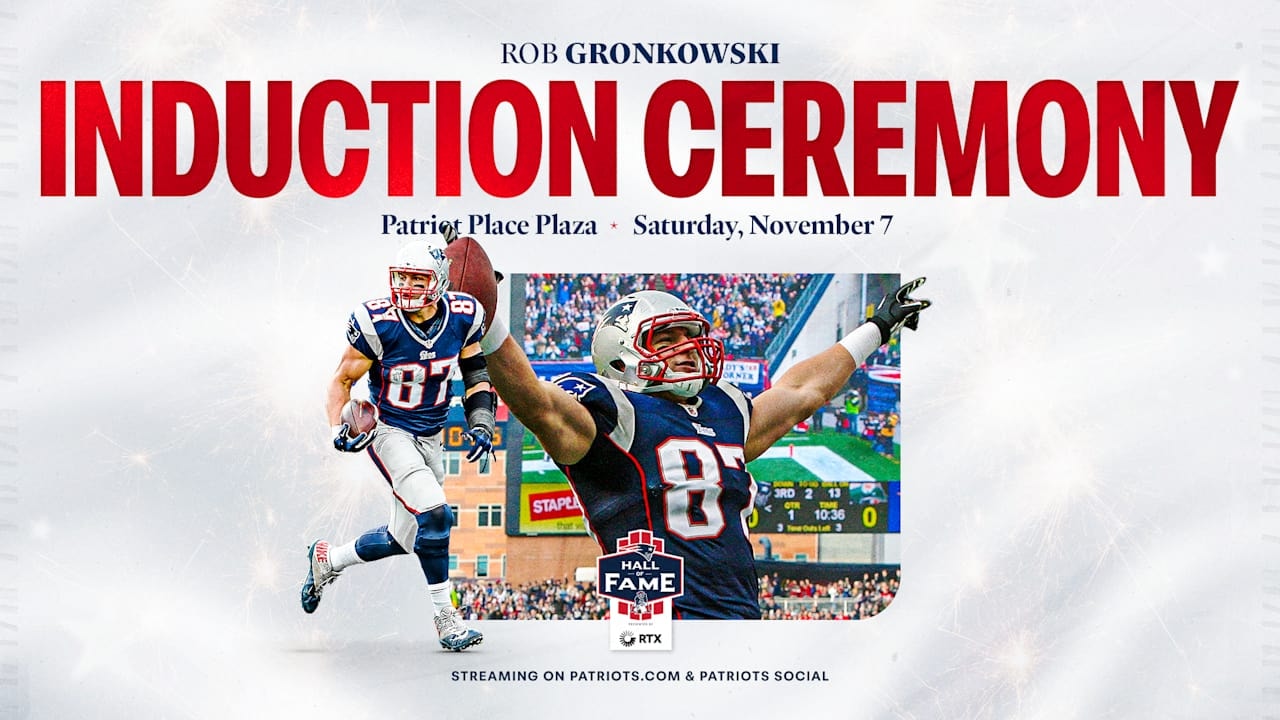 Rob Gronkowski set to be inducted into the Patriots Hall of Fame on Saturday, Nov. 7