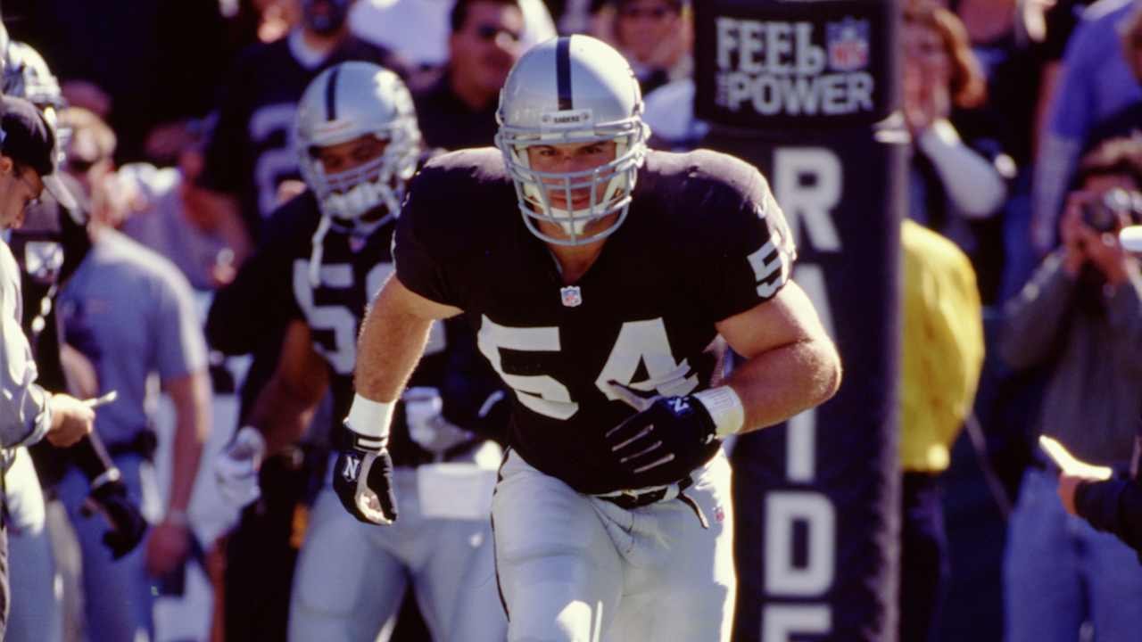 Greg Biekert returns to Raider game day to light the Al Davis Memorial Torch