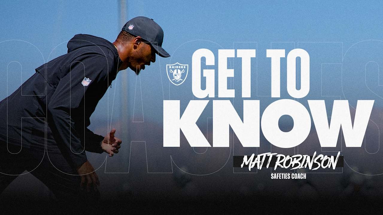 Raiders introduce Matt Robinson in Q&A, outlining his role as safeties coach under Rob Leonard