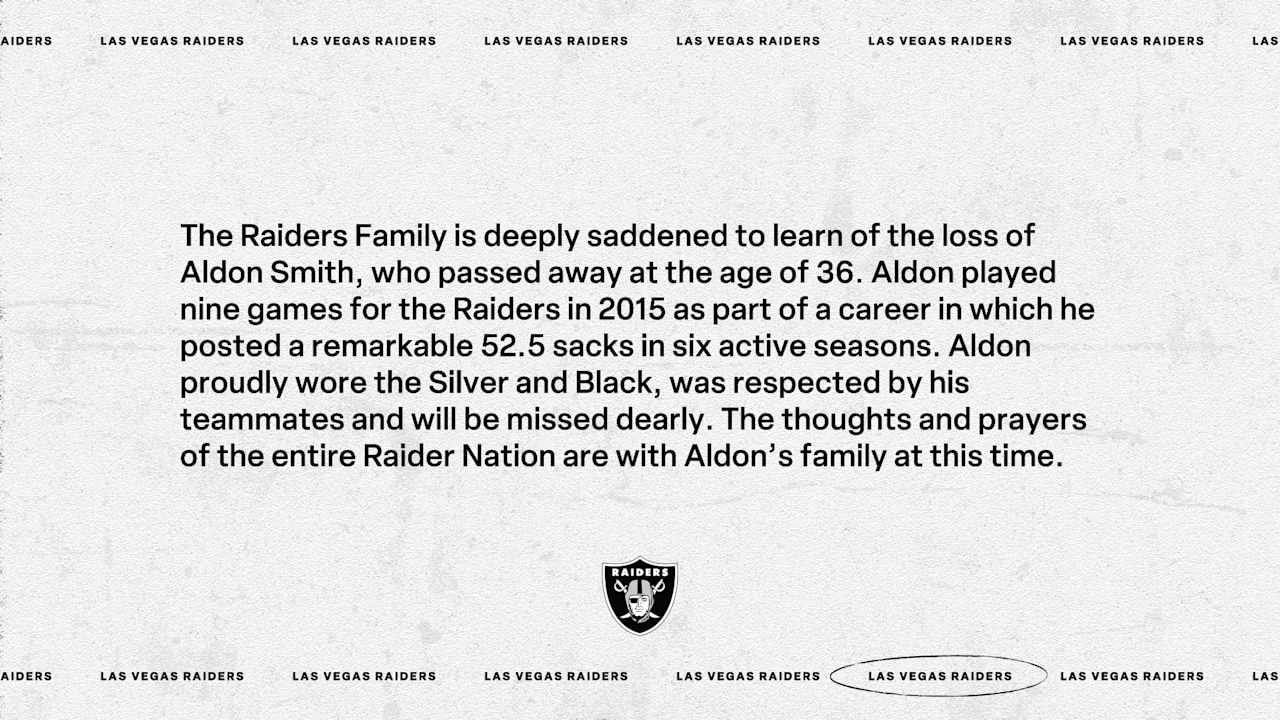 Raiders mourn passing of former edge rusher Aldon Smith
