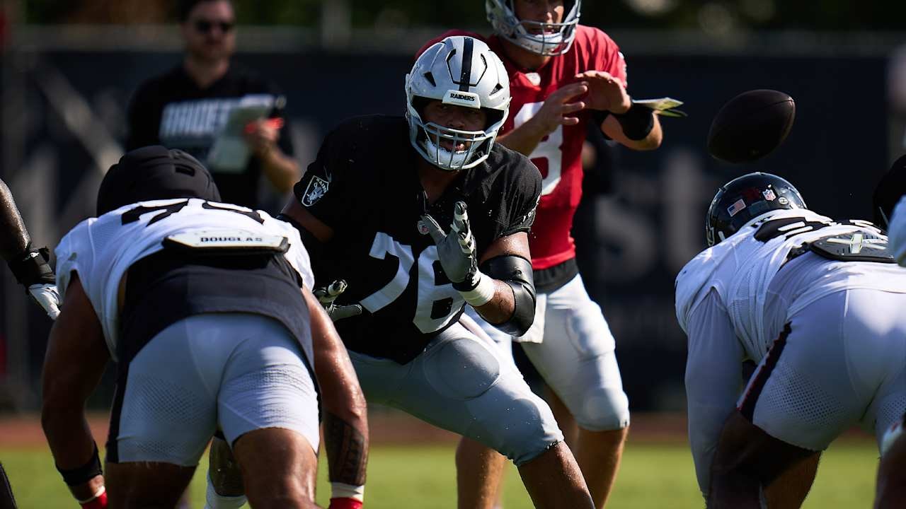Caleb Rogers frames progress on the Raiders O-line as a shared lift, not a one-man turnaround