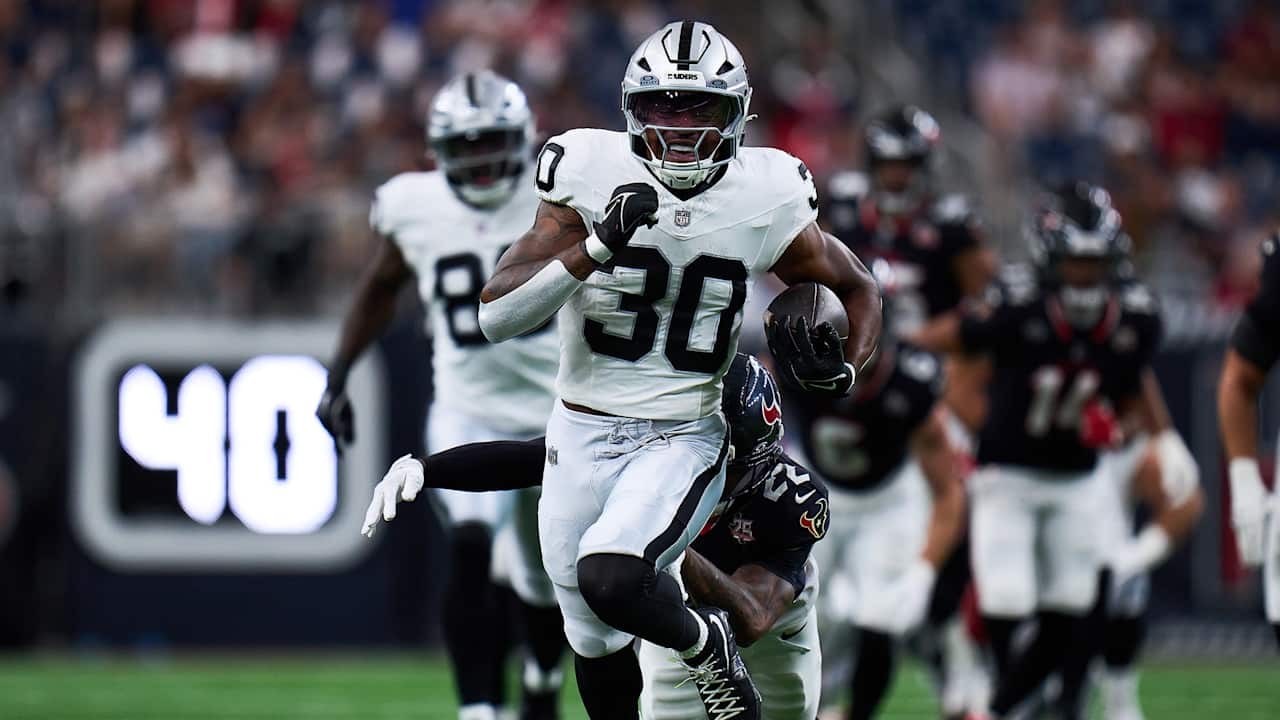 Raiders highlight preseason stat leaders as Mike Washington, Shedrick and Jackson emerge