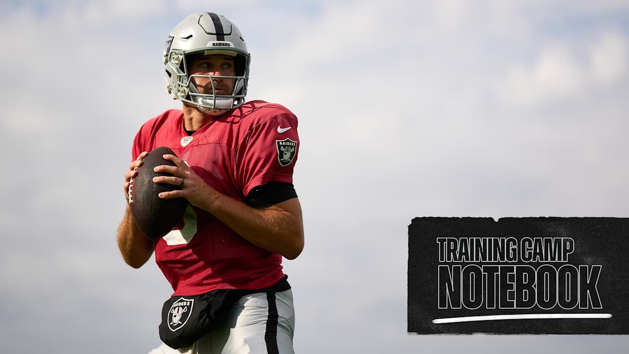 Raiders training camp notebook: Kirk Cousins and top weapons drive sharp Day 10 work before Allegiant Stadium showing